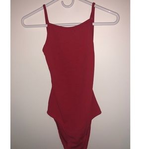 Red Backless Bodysuit ❤️